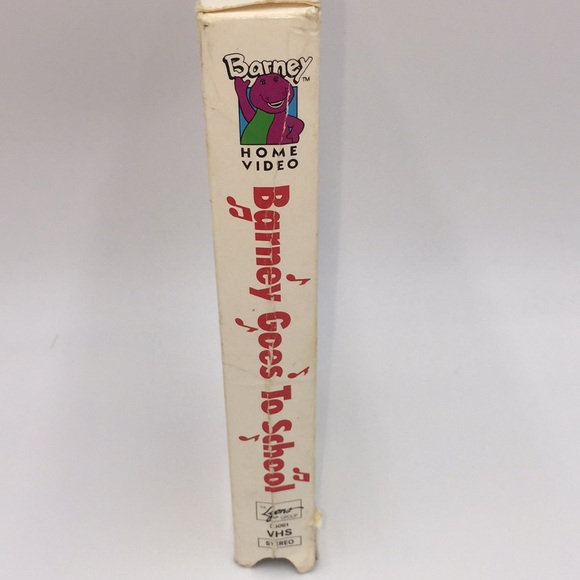 Barney Goes To School Sing Along VHS Video 1990 Vintage Purple Dinosaur - Picture 4 of 10